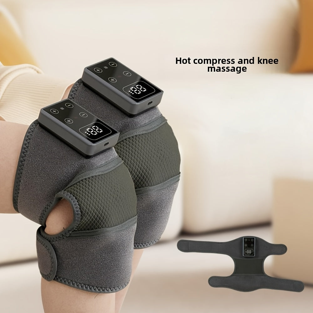 Issiqlik, tebranish bilan tizzalar va yelkalarga mo'ljallangan USB zaryadlanadigan massaj mashinasi, bo'g'imlar, oyoqlar va yelkalarga mos keladi, hid bermaydigan plastikdan tayyorlangan.