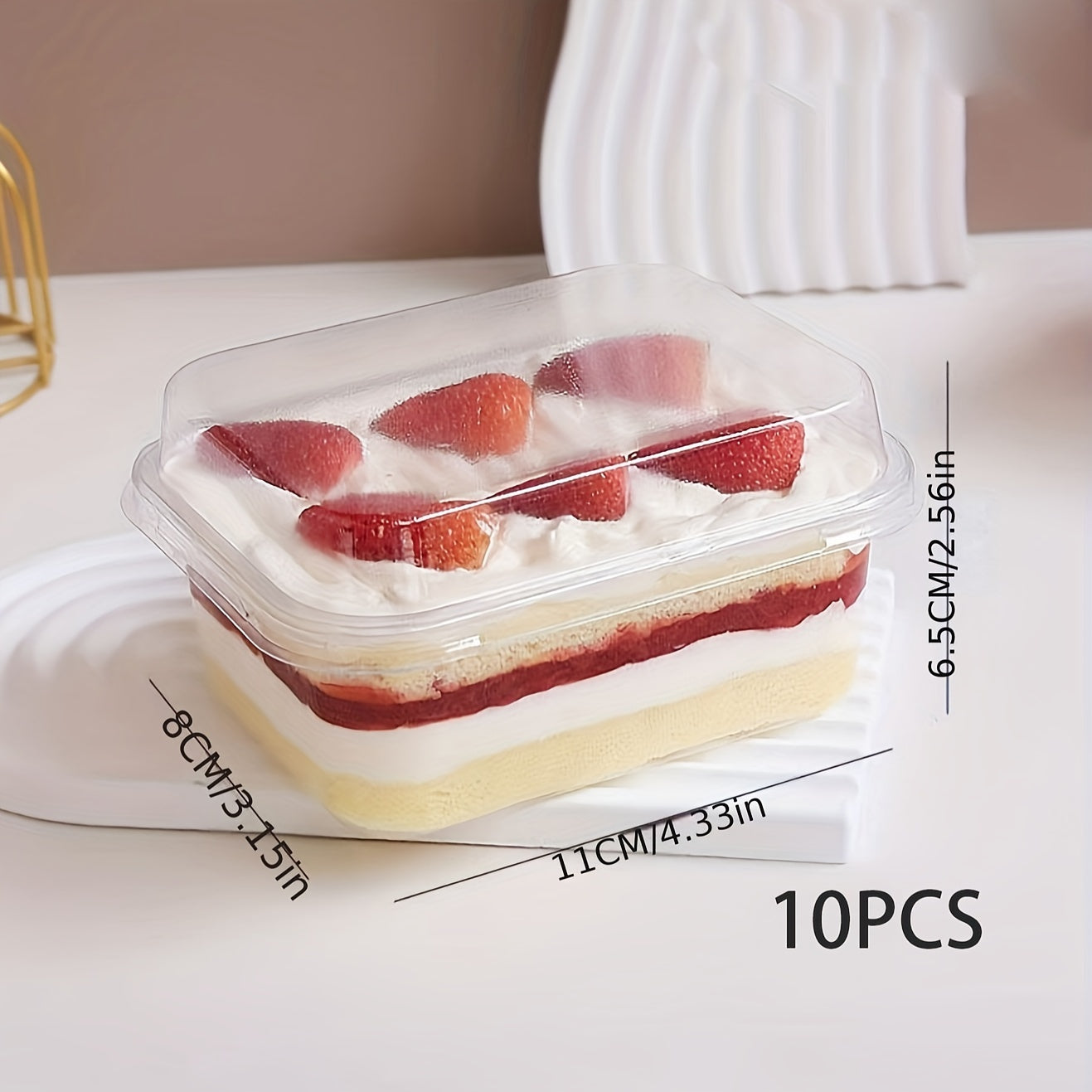 Packaging Boxes for Strawberry Cake, Soy Milk Mousse, Cream Cupcakes