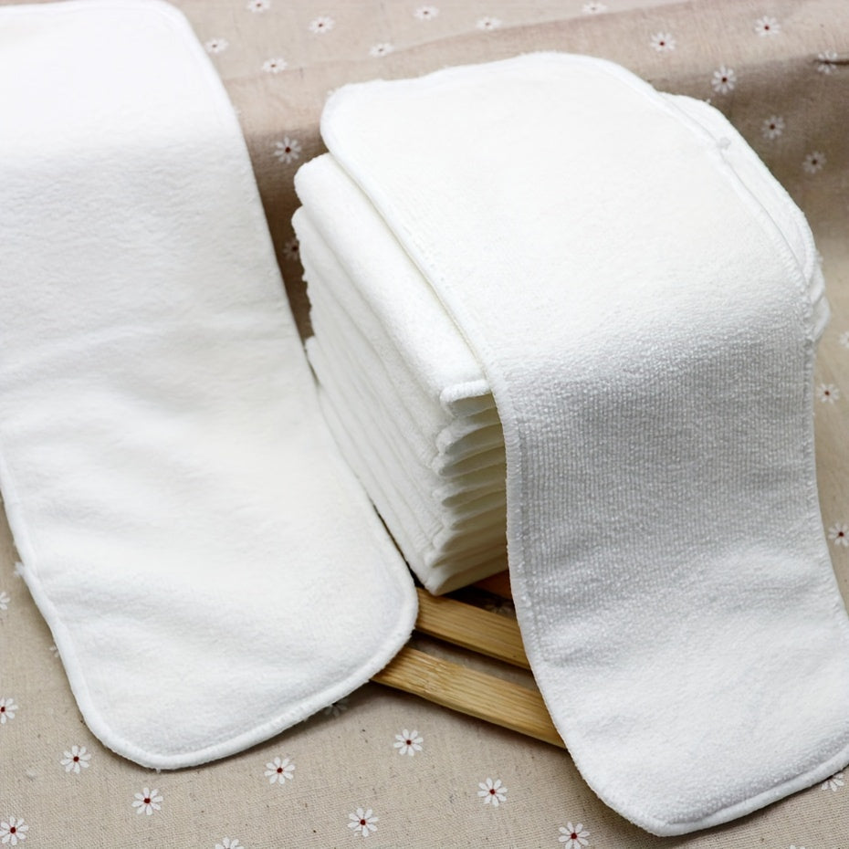 Reusable Microfiber Cloth Diaper Inserts 6 or 12 Pack for Babies 0-3 Years