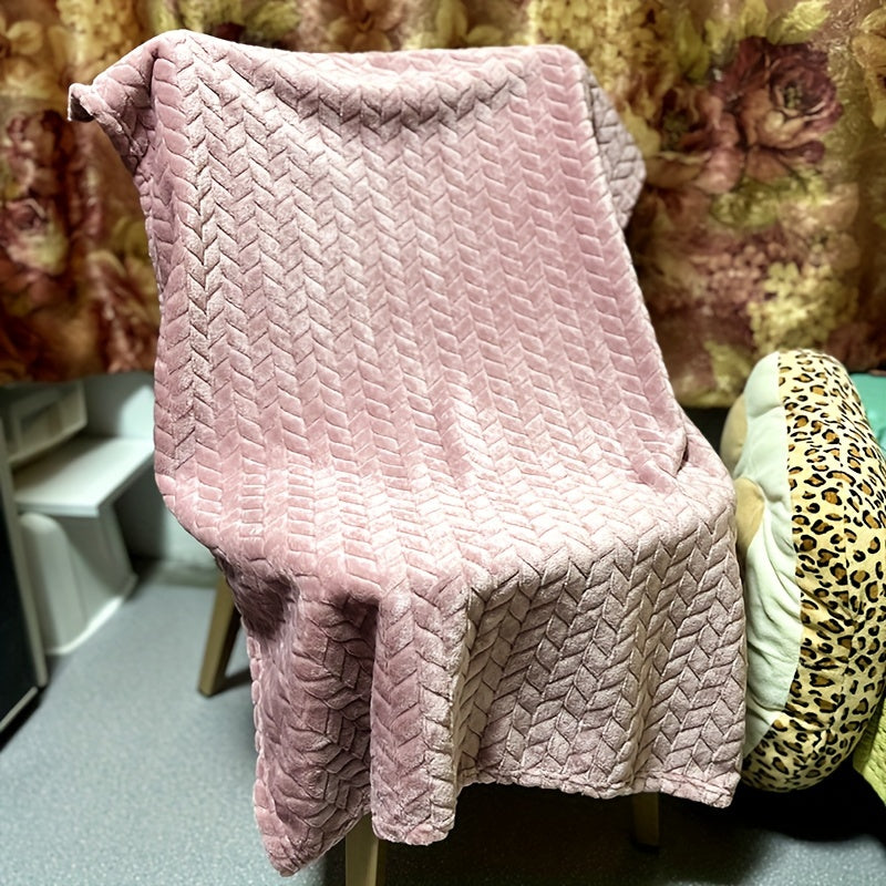 Lightweight Baby Blanket 70x100cm Geometric Pattern Soft and Cozy for Travel and Home