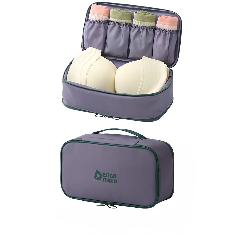 Bolsa organizadora de viaje 3 en 1 de gran capacidad de poliéster para ropa interior, calcetines y accesorios