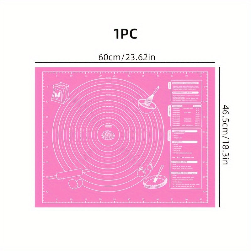 Oson pishirish va yoğurish uchun qo'shimcha qalin oziq-ovqat darajasidagi xamir mato, 5 rangda va 2 o'lchamda mavjud.
