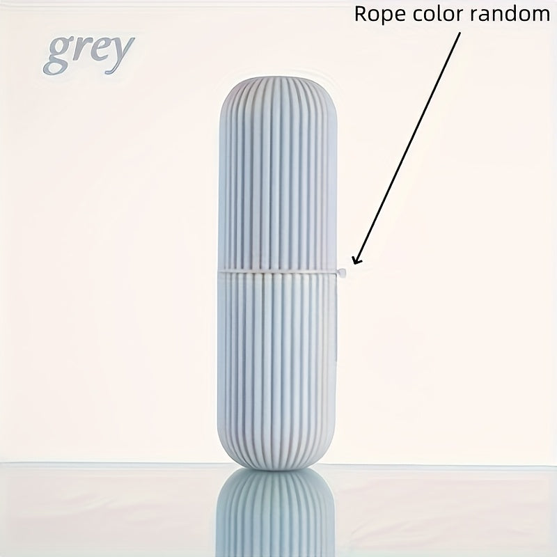 Sayohat uchun tish cho'tkasi qutisi bilan saqlash qutisi, yuvish kubogi va tish pastasi racki