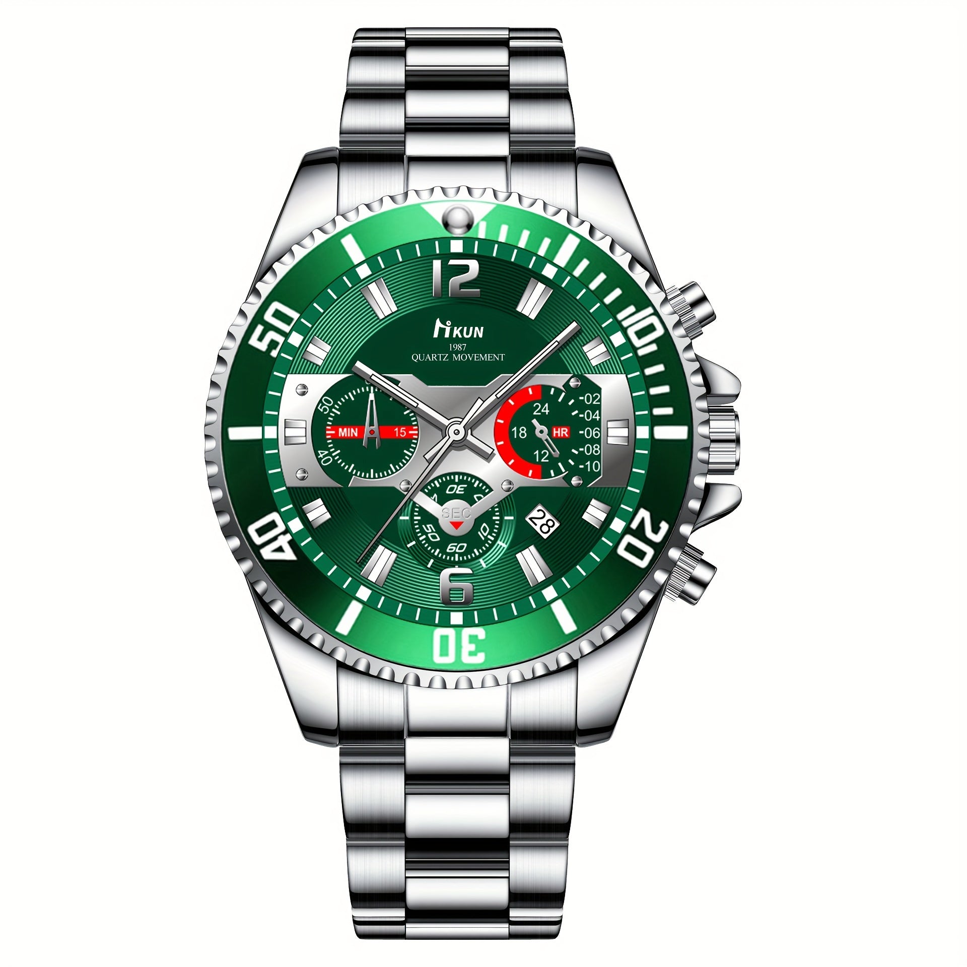 Men's Gift Set with Quartz Watch Sunglasses and Perfume Holiday Gift