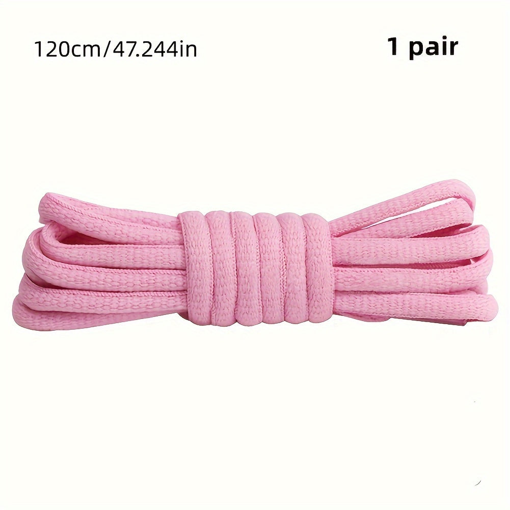 Unisex Classic Nylon Half Round Shoelaces for Sneakers 100cm-120cm