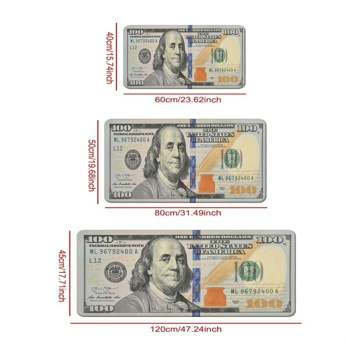 Non-Slip Wood Grain Doormat Absorbent Stain-Resistant Various Sizes