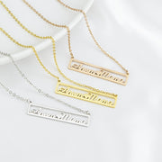 Personalized Stainless Steel Hollow Heart Necklace for Couples Bohemian Style Gift