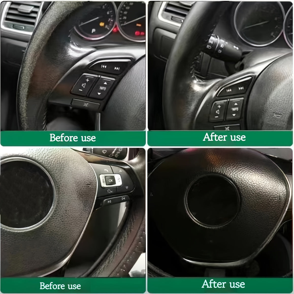 Автомобильный крем для восстановления рулевого управления, кожа, пластик, покрытие для обновления, черный глянец
