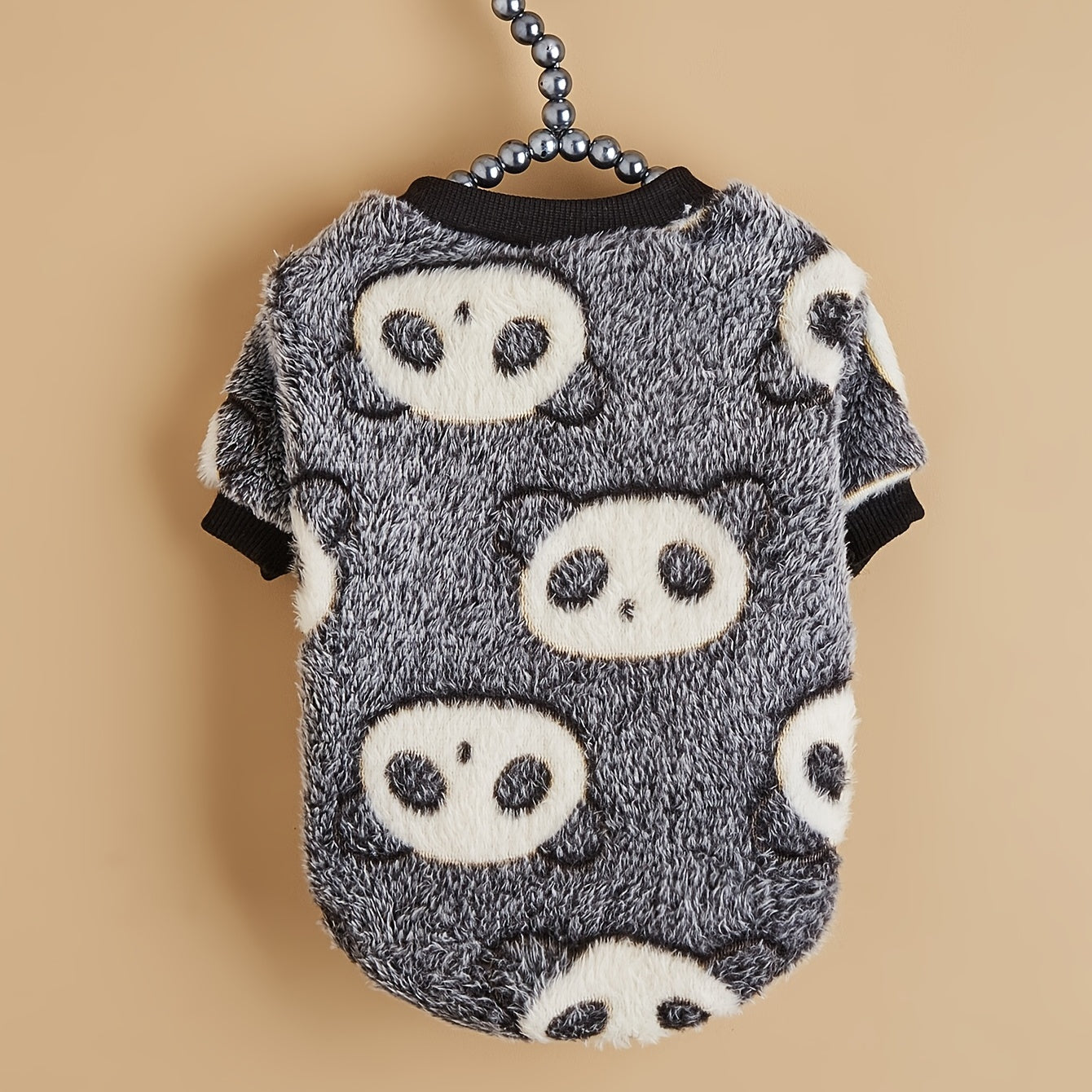 Pet Sweater for Dogs Black Panda Design Extra Large Cold Weather Pullover Polyester