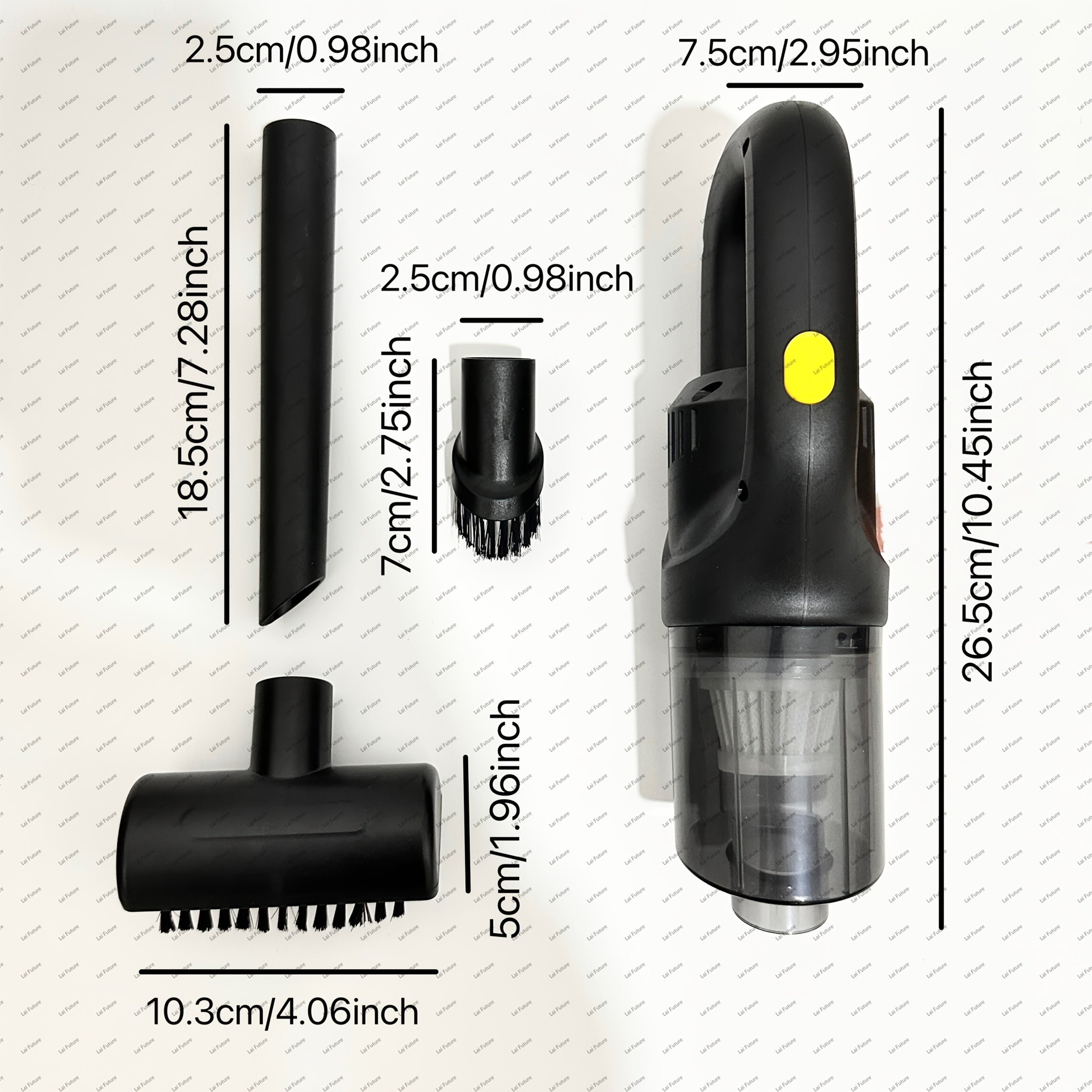 Kabelsiz qo‘l bilan cho‘miladigan changyutgich, kuchli tortish, qayta zaryadlanuvchi, yengil, uy va avtomobil uchun