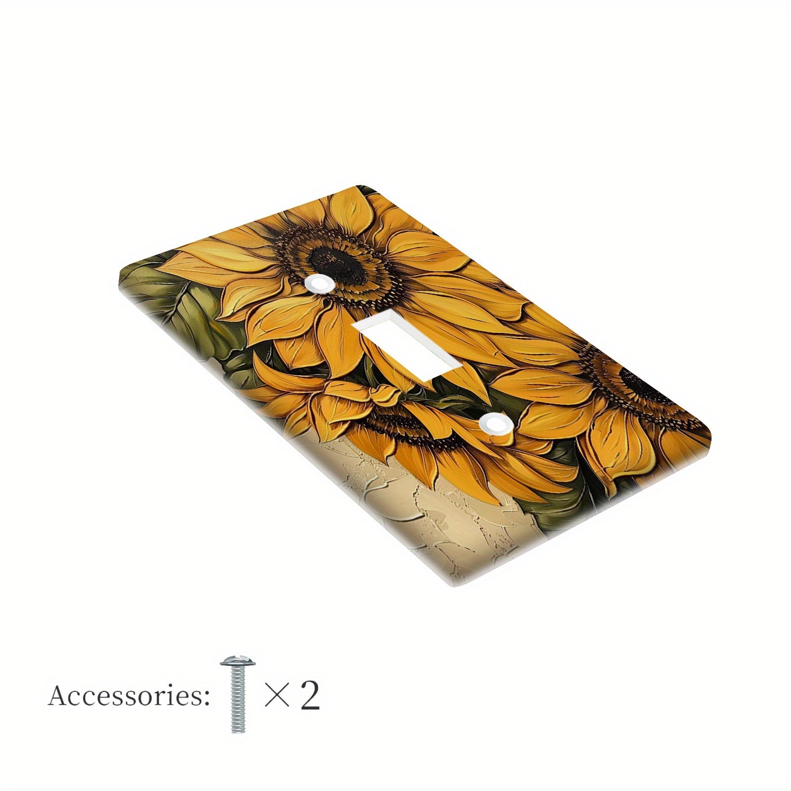 Sunflower Wall Plate Decorative Wall Decor for Bedrooms and Kitchens No Power Needed