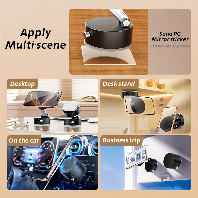 Soporte de teléfono magnético de doble cara universal para coche, escritorio, viaje, plegable