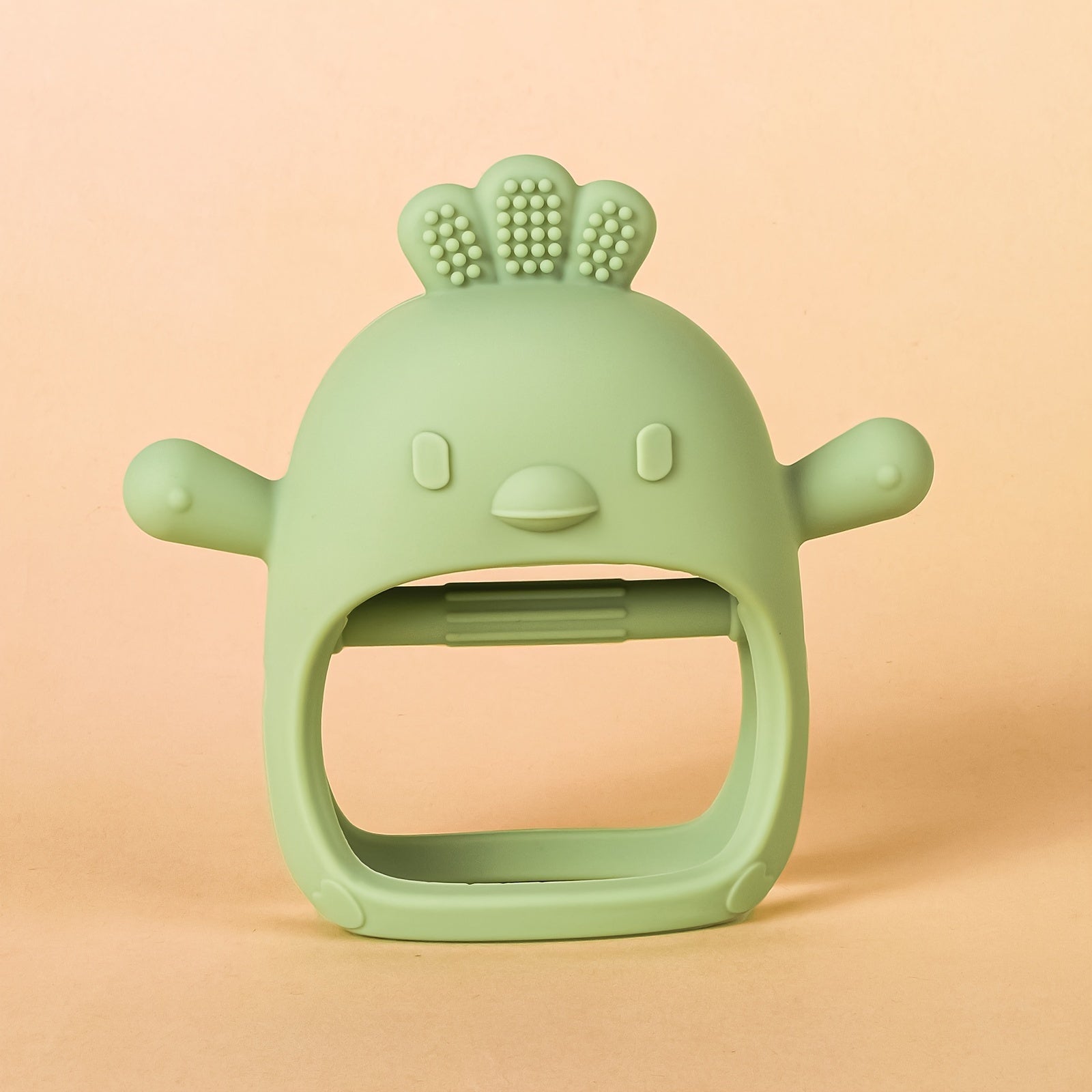 Baby Silicone Teether for Babies with Animal Designs Rabbit and Chick BPA Free Soft Texture