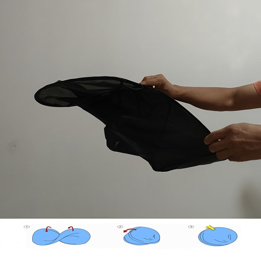 Unisex Polyester Umbrella-Shaped Hair Cape Curling Salon Hair Gown