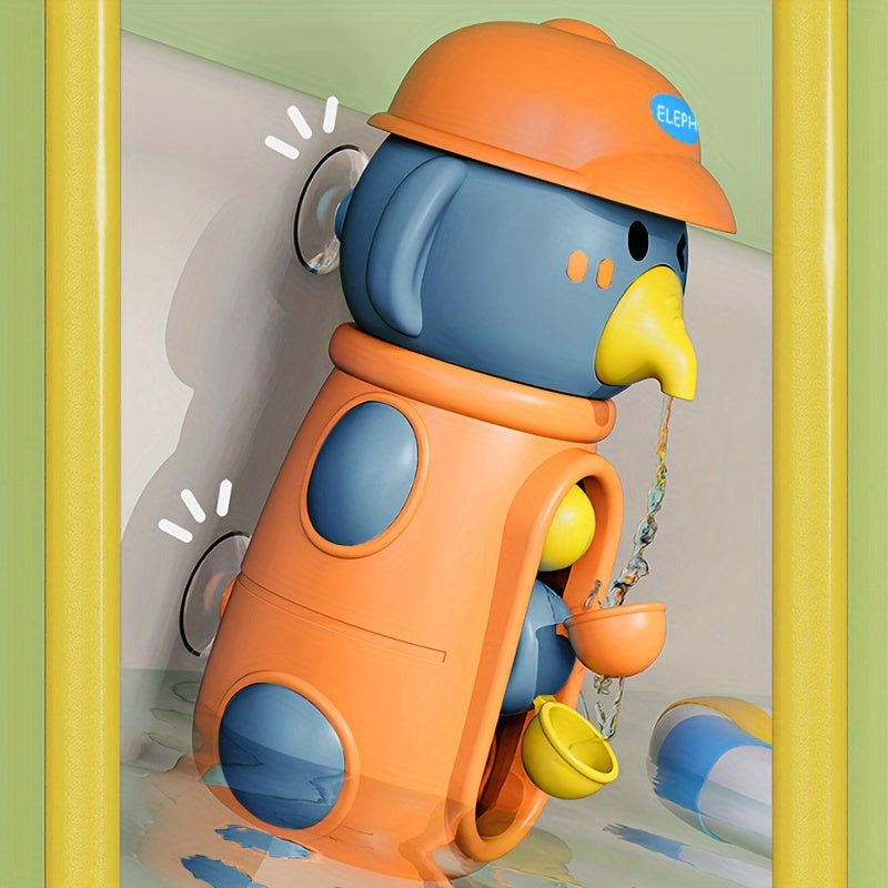 Bath Toys for Babies and Toddlers Water Spinning Elephant Suction Toy for Bathtub