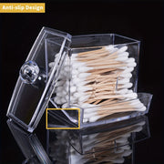 Clear Plastic Square Jewelry Storage Box with Removable Tray