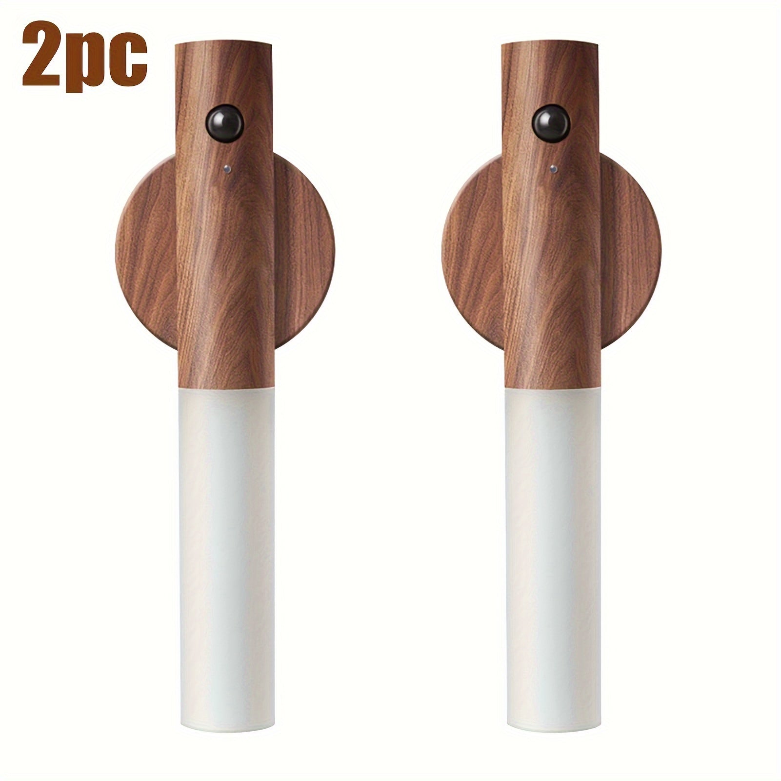 Lámpara de noche LED recargable con sensor de movimiento y aplique de pared magnético para pasillos y escaleras