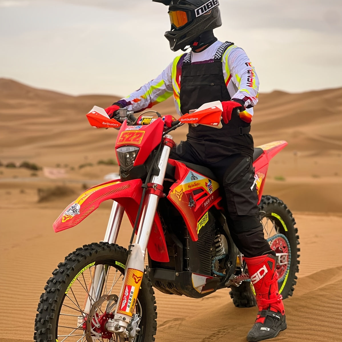 Off-Road Strap Pants for Motorcycle and Mountain Bike Racing Breathable Quick-Drying Elastic