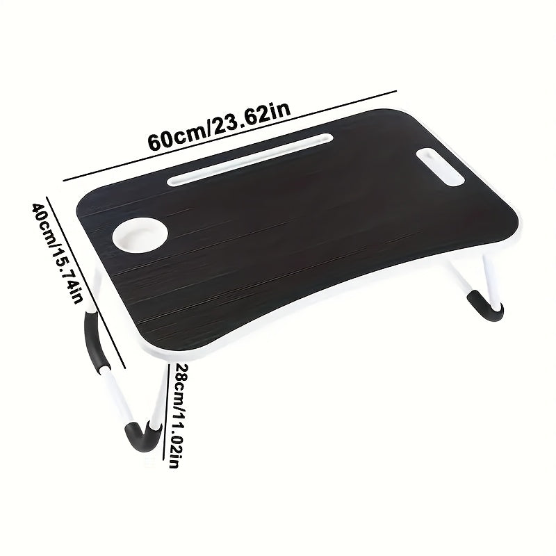 Складной стол для ноутбука с подносом и держателем для чашки для кровати, дивана, пола, алюминия, нескольких цветов