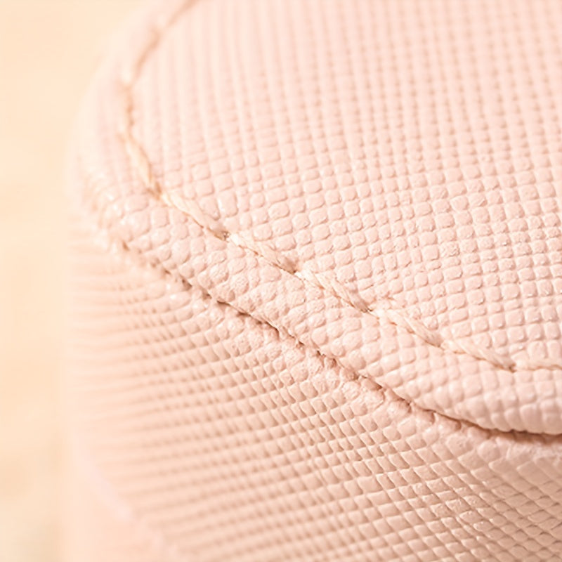 Маленькая дорожная шкатулка для украшений из кожи, органайзер для серег и колец