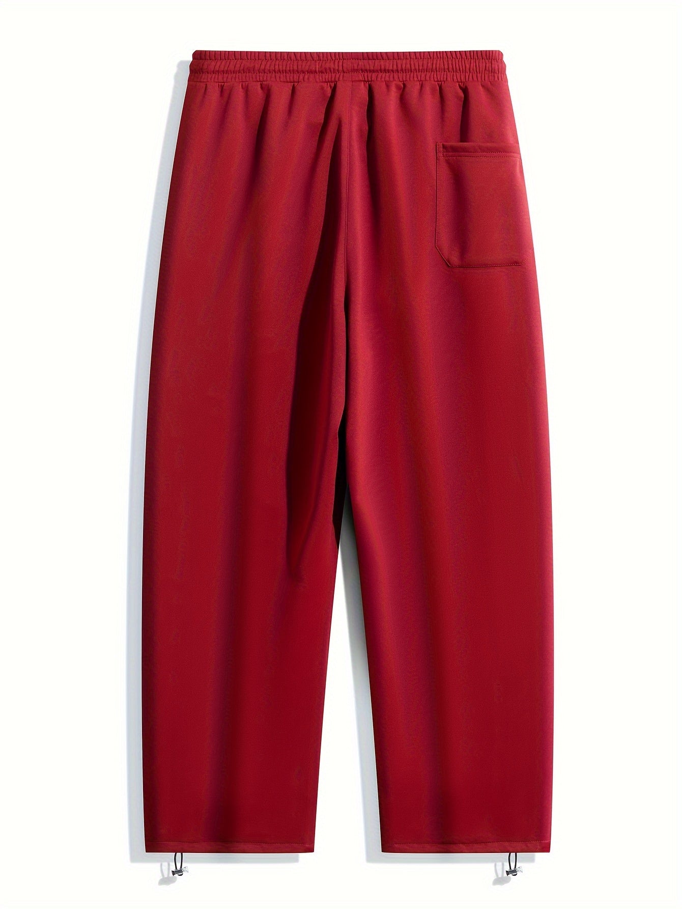 Adult Geometric Patterned Stretchy Track Pants Polyester Blend All-Season Plus Size