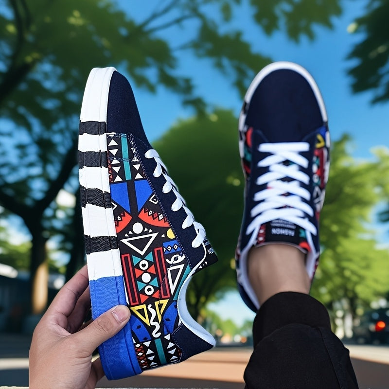 Men's Canvas Sneakers Lace-Up Casual Running Tennis Basketball All-Season Low Top