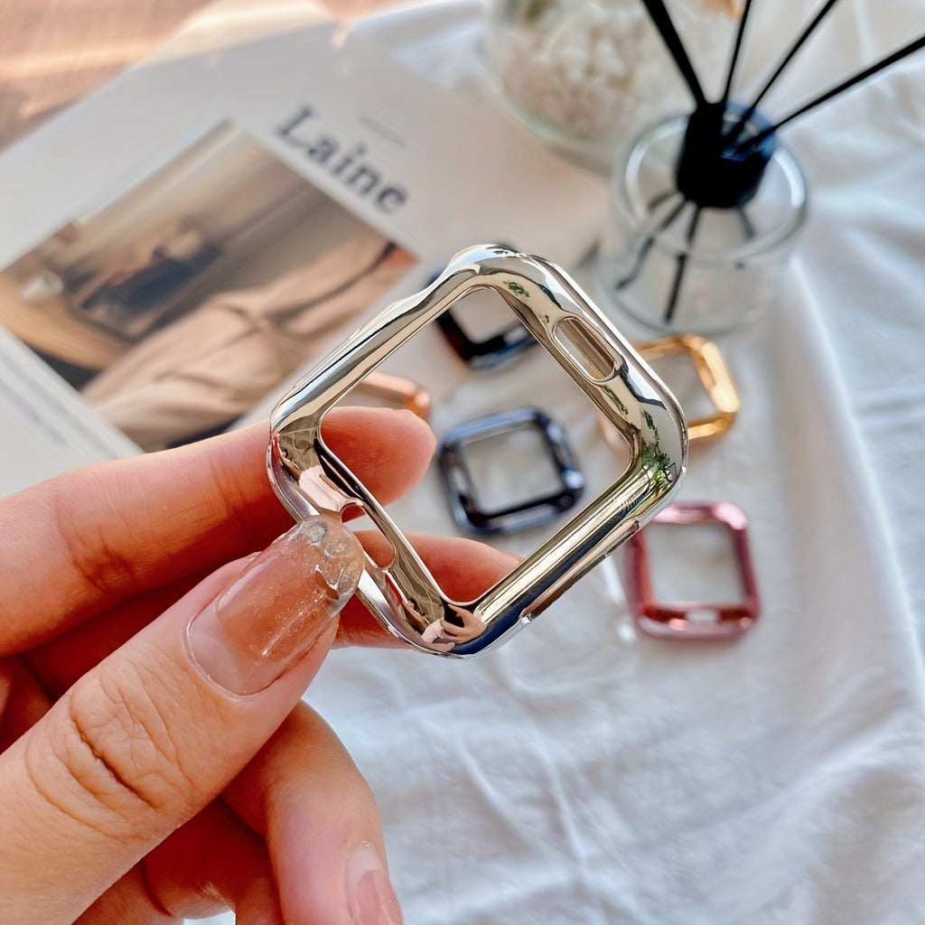 TPU Bumper Cover for iWatch Screen Protector Compatible with Series 9 8 7 SE 6 3 38mm 40mm 41mm 42mm 44mm 45mm