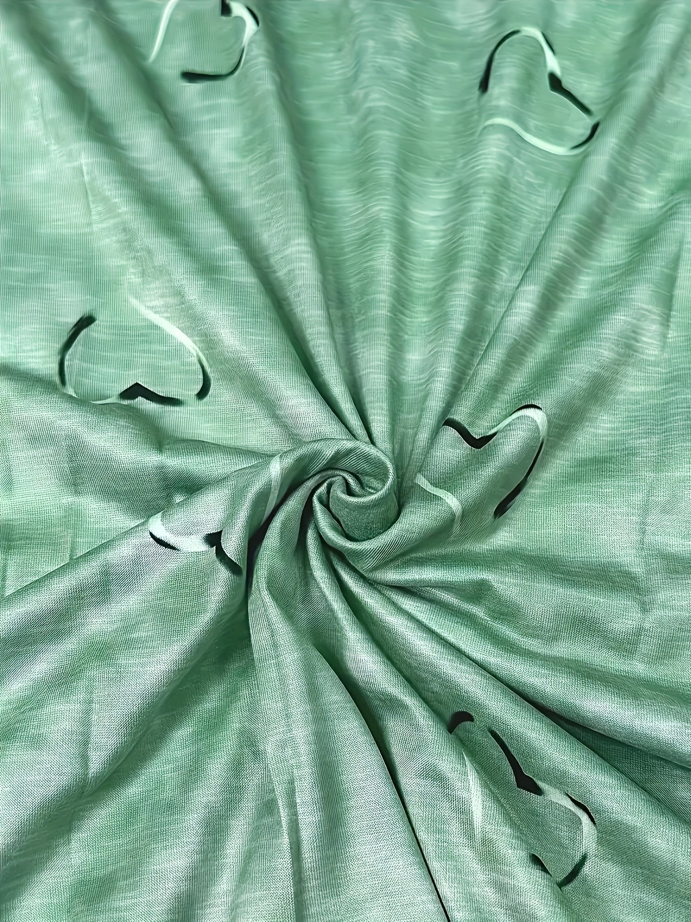 Camiseta casual de manga corta con estampado de corazones para mujer talla grande con media cremallera