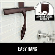 Qo'l bilan ushlanadigan dush squeegee - Dush eshiklari, hammom, derazalar va avtomobil oynalari uchun ideal - Oyna tozalagich, uy tozalash asbobi, suvni olib tashlash skraberi - Tozalash va Rojdestvo ta'minotlari uchun mukammal