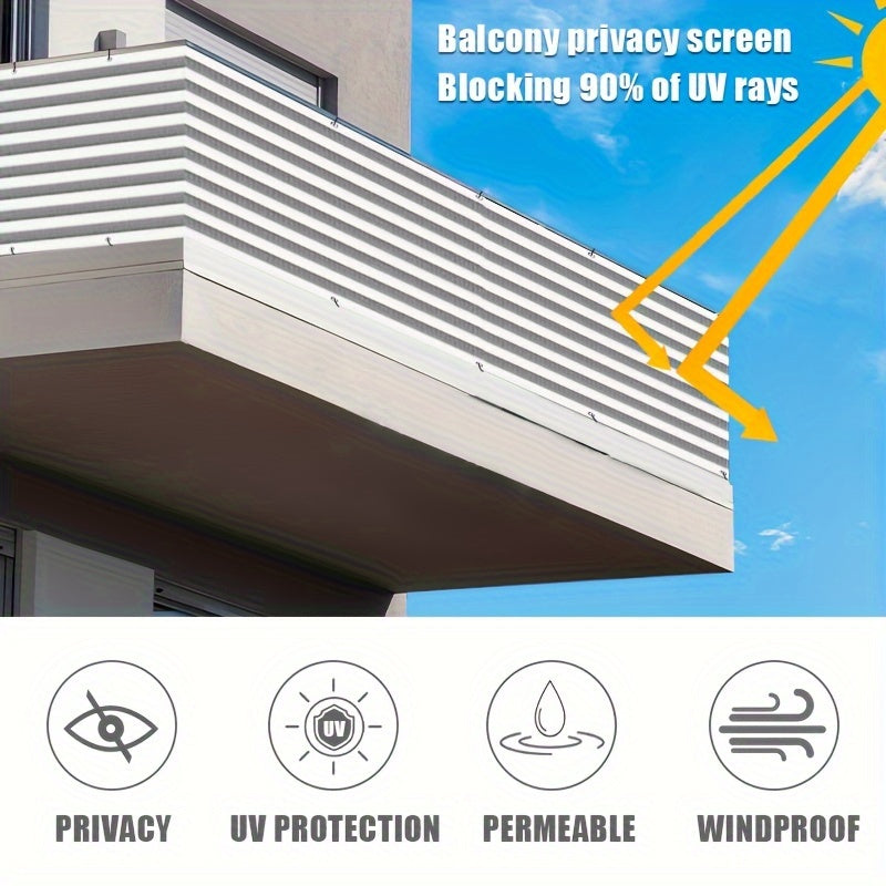 Plastic Balcony Privacy Screen Fence UV Protected Weatherproof Garden Patio Apartment Mixed Color