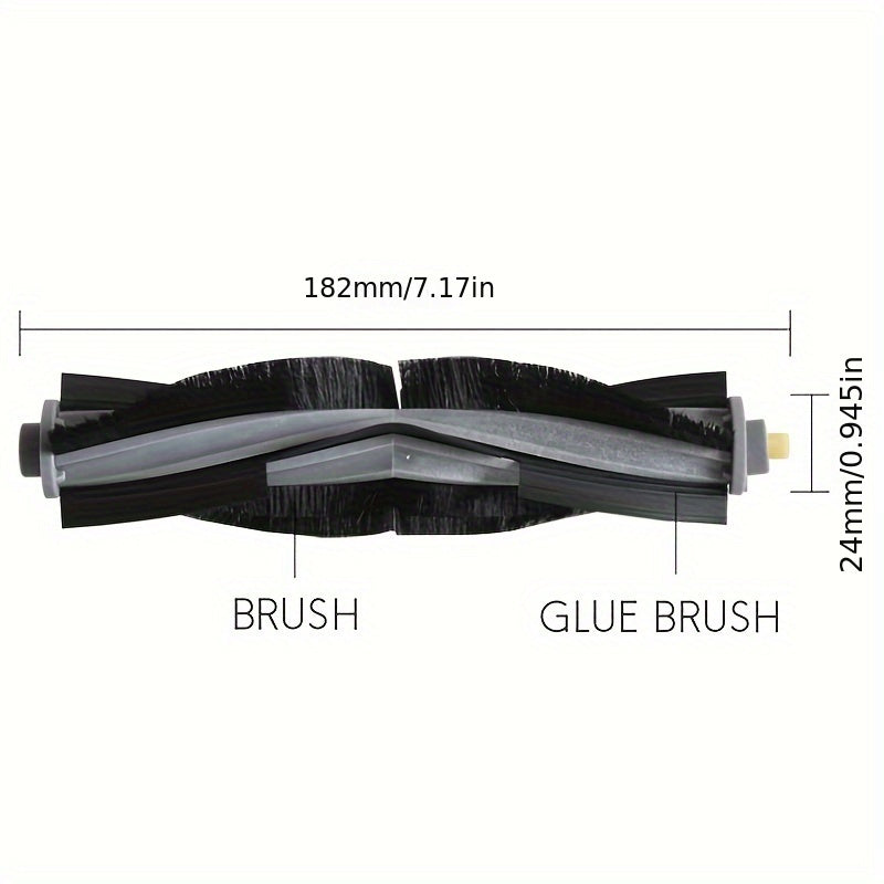 Replacement Roller Brushes for Robot Vacuum, Compatible with DEEBOT X1 Omni X1 TURBO, 2 Pieces