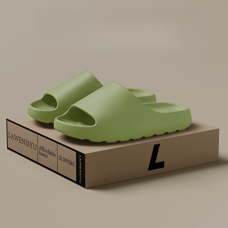 Men's EVA Slides Non-Slip Indoor Outdoor Soft Sole Solid Color All-Season