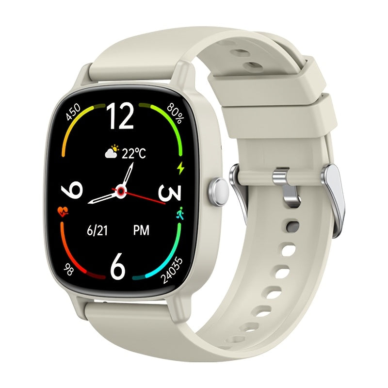 Unisex Smartwatch with 4.7cm TFT Display Fitness Sleep Tracker Sedentary Alert Wireless Calling Multi-Sport Compatibility