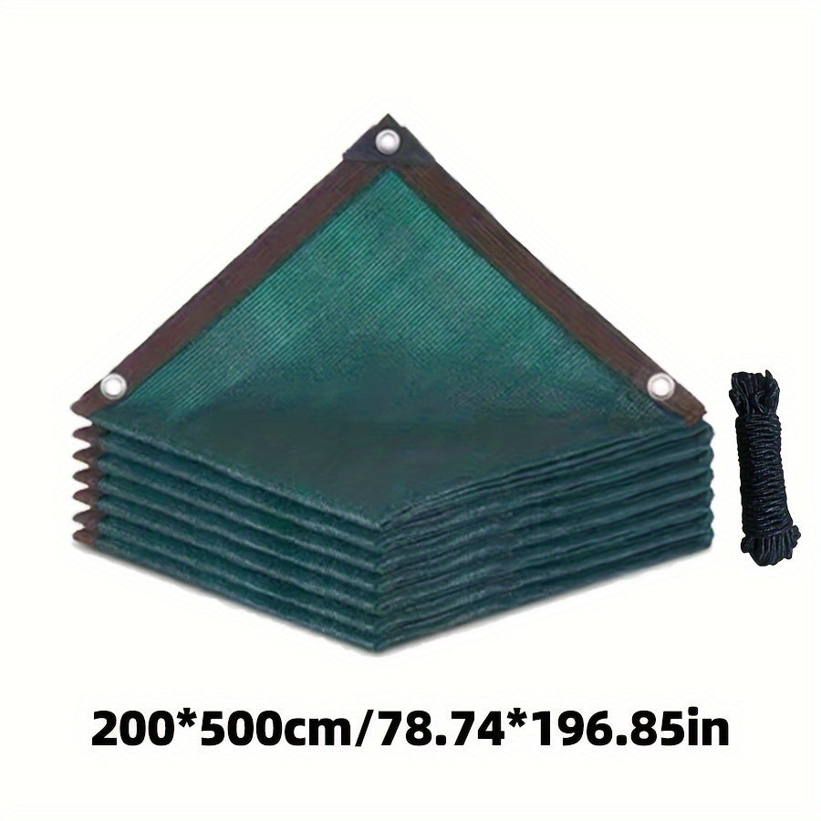 Green Polypropylene Balcony Privacy Screen Mesh Shade Net for Outdoor Spaces