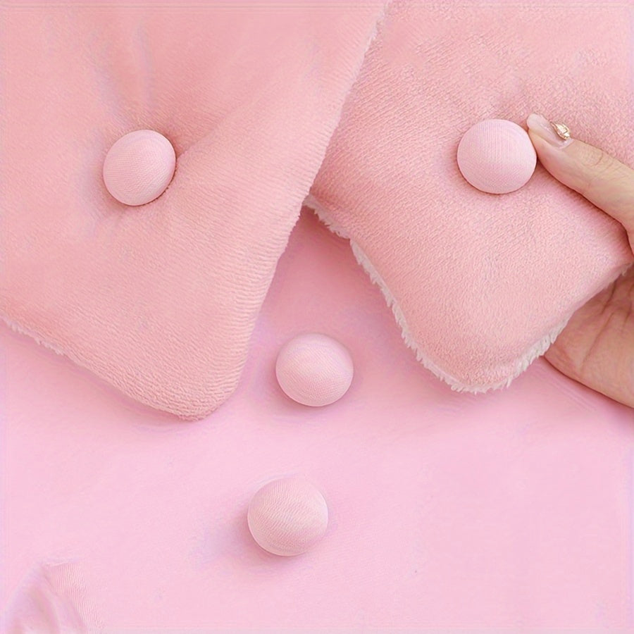 Set of 4, 8, or 16 Pink Bed Sheet Fasteners with Safety Pins for Quilts and Comforters