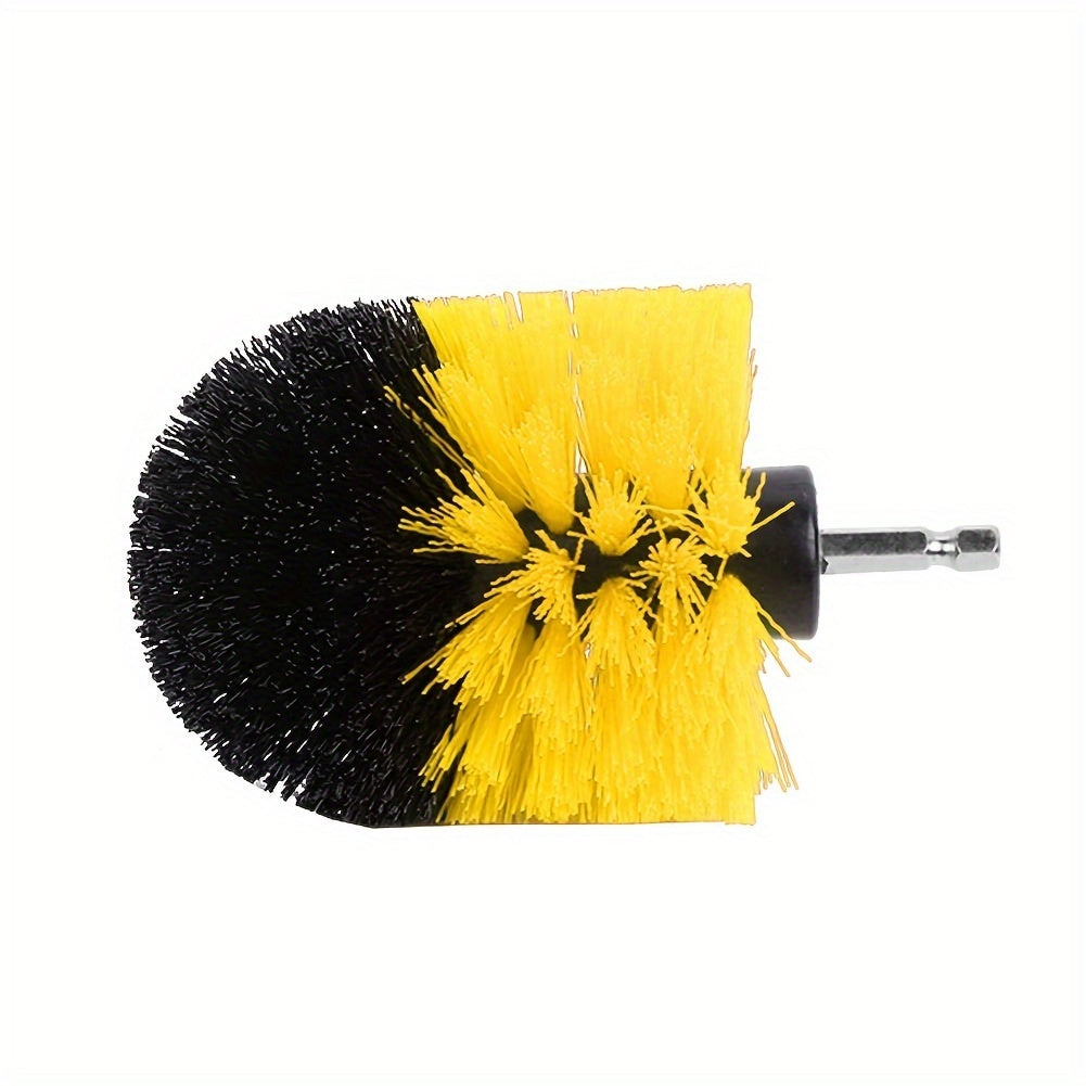 Set of 3 Multi-Surface Cleaning Brushes for Floors Grout Tiles and Car Detailing