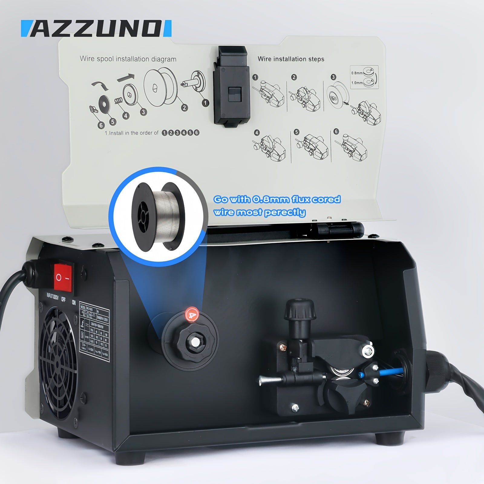 Mini Portable Airless Welding Machine 220V 100A Digital Display Home Use