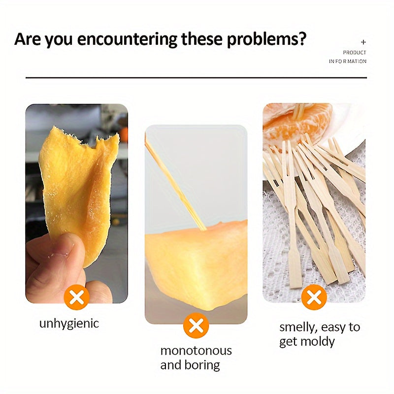 Set of 100 Pearl Bamboo Toothpicks for Weddings and Parties