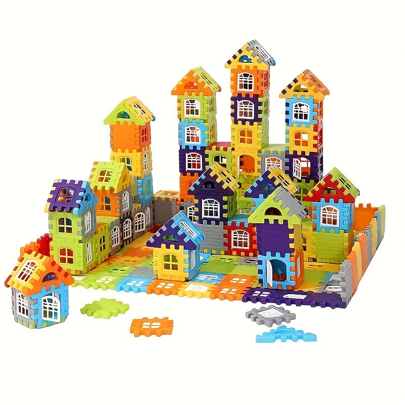 Large Creative Square Building Blocks for Kids 3+ Educational DIY Toy Set