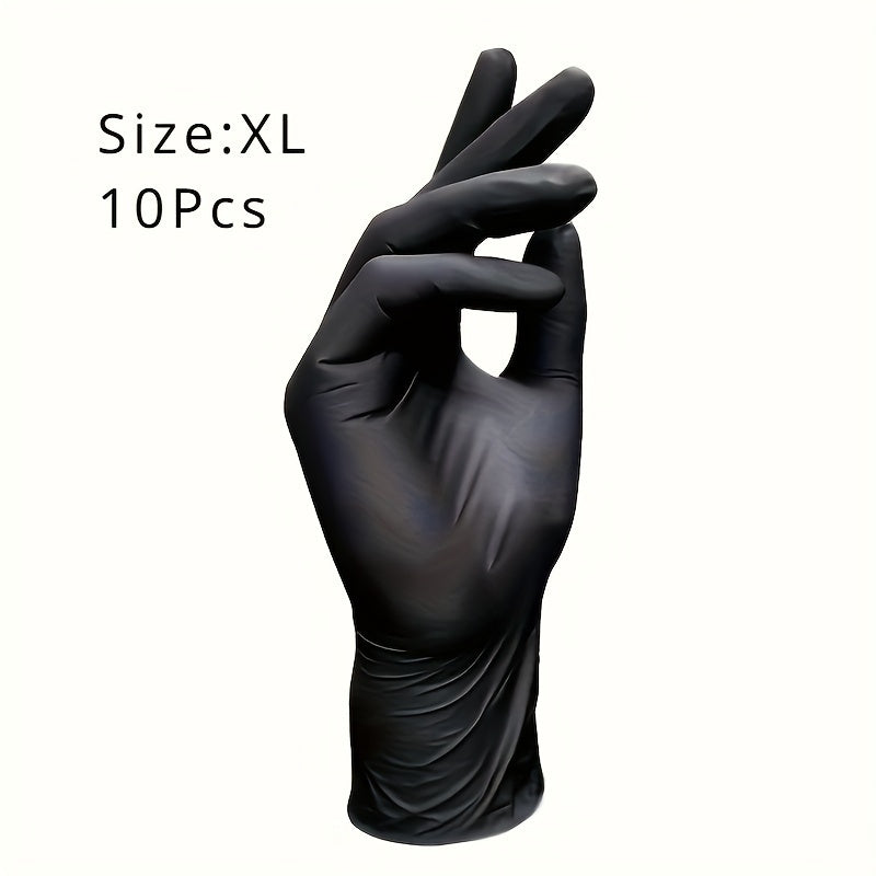 Nitrile Gloves Waterproof Latex-Free Extra-Strong Non-Slip Grip 10 Pack