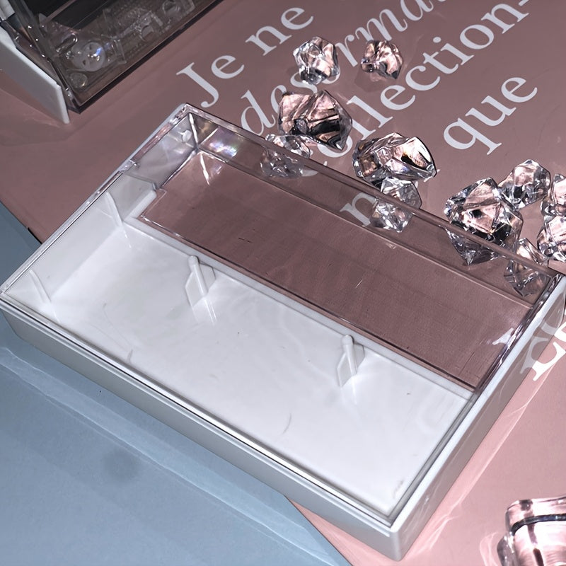 Transparent Plastic Cassette Case Holds 1 Recordable Blank Tape