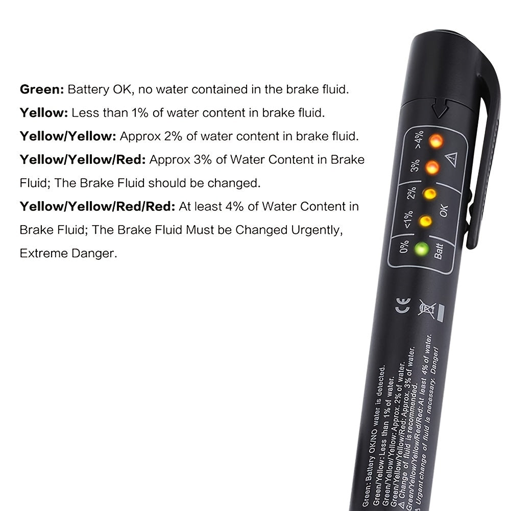 Автомобильный диагностический карандаш для тормозной жидкости без батареи