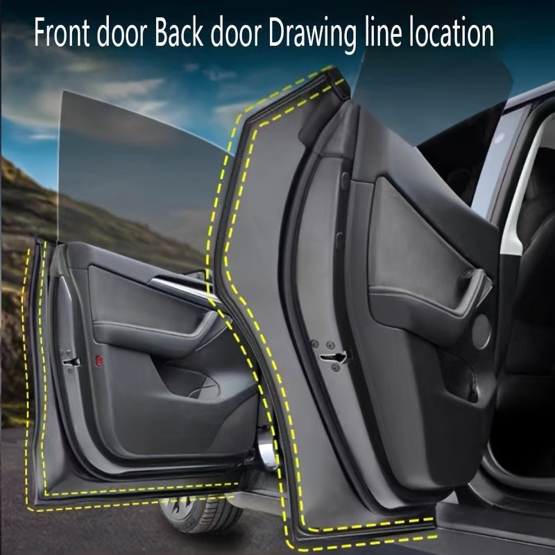 Автомобильная звукоизоляционная уплотнительная лента водонепроницаемая амортизирующая резиновая самоклеящаяся