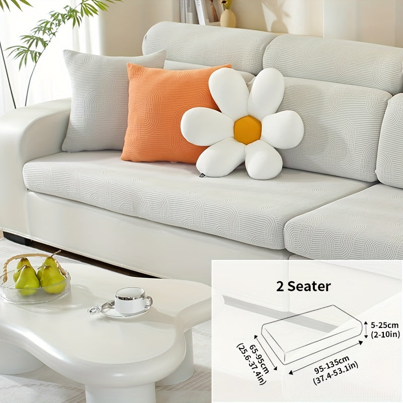 Чехол для дивана жаккард с универсальной посадкой и эластичным дизайном для защиты мебели и домашнего декора в любой комнате.