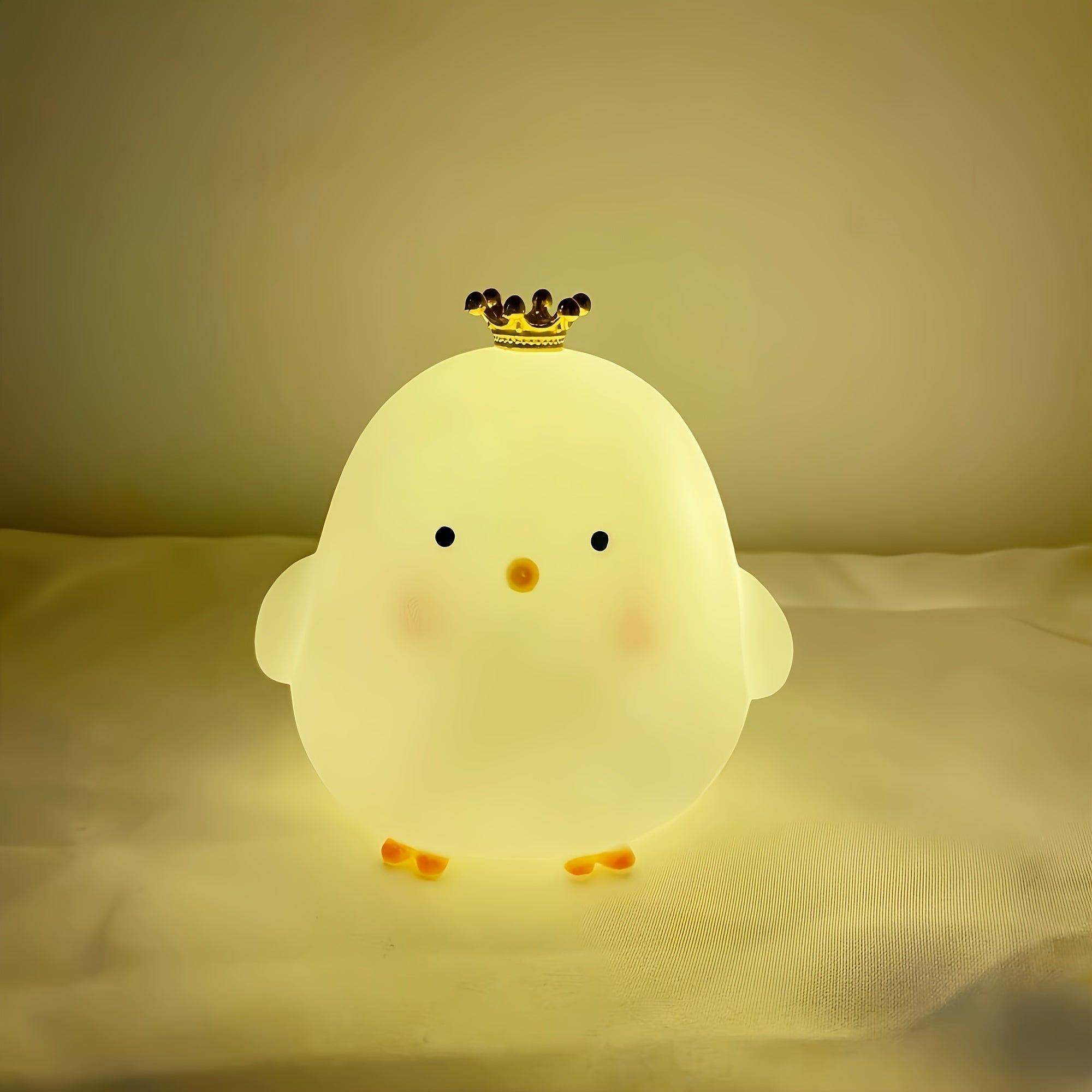 Yellow Plastic Chick Night Light for Outdoor Decor and Camping