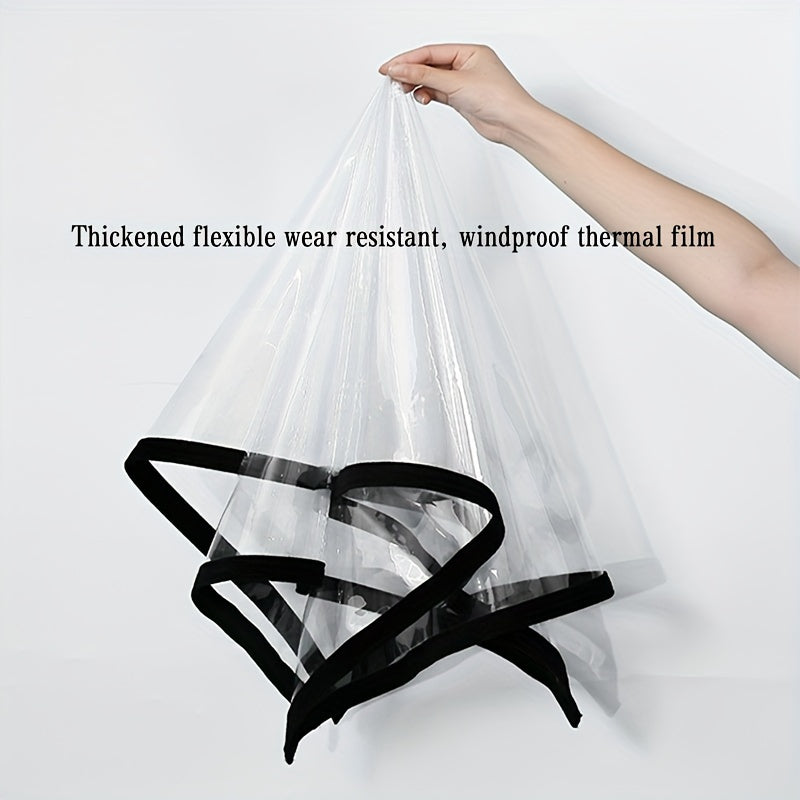 Thermal Insulation Window Film Windproof Leak-Proof Transparent for Glass Wood Aluminum Windows