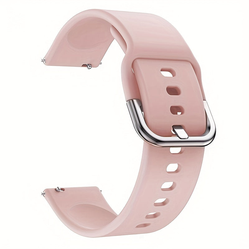20/22mm Silicone Smartwatch Band with Quick Release Buckle for Samsung Galaxy and More Colorful Replacement Strap