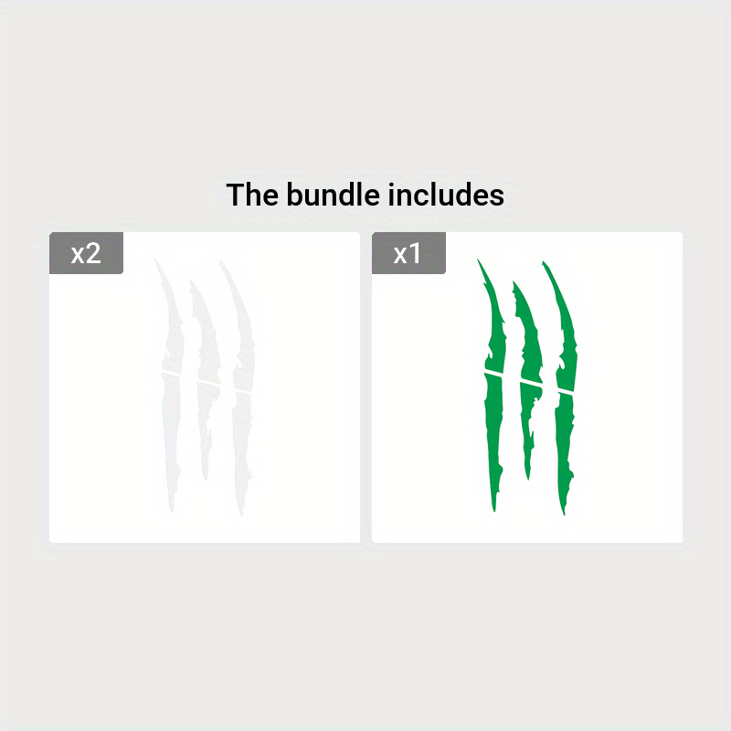 Universal motosikl va avtomobil uchun stiker, tirnoq chiziqli, yoritgichli, suv o'tkazmaydigan dekali