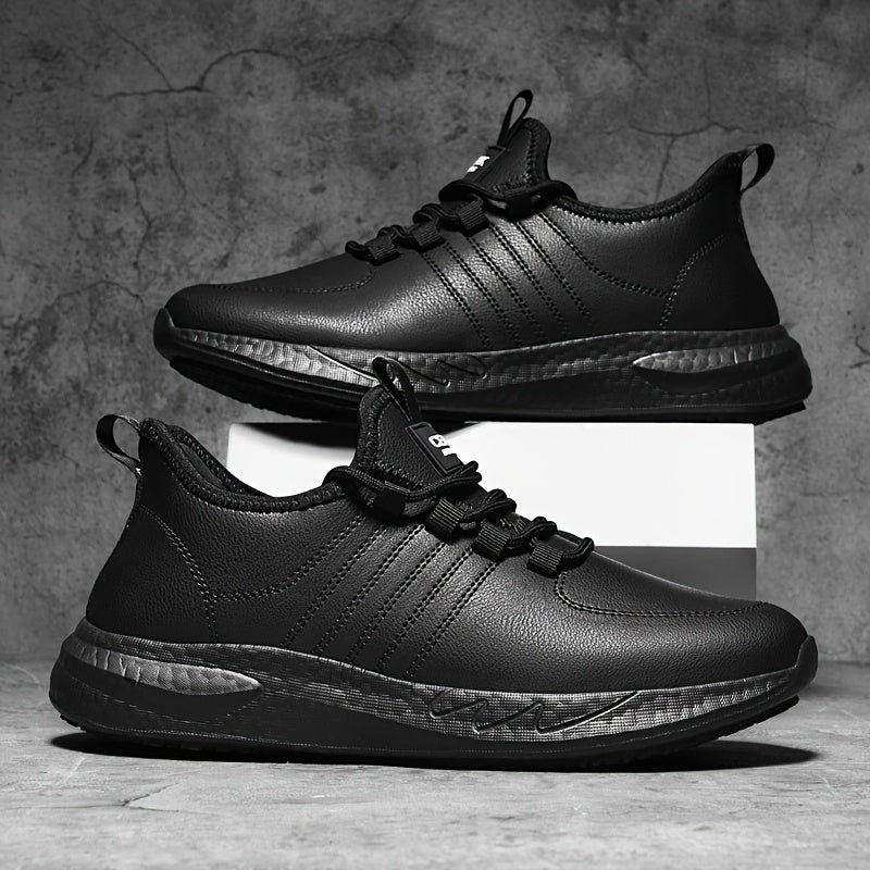 Women Plus Size Non-Slip Chef Shoes Black Microfiber Work Sneakers