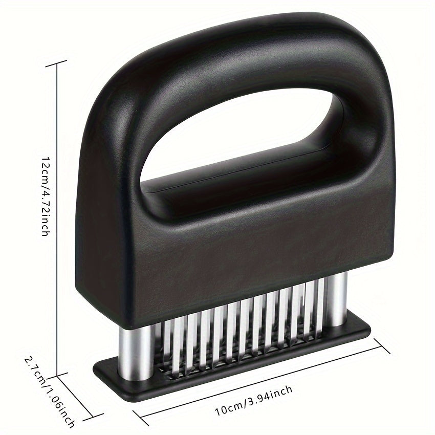 Улучшите вкус с помощью мясного молотка JATEN с 48 лезвиями - прочный молоток из нержавеющей стали с ультратонкими иглами - идеально подходит для размягчения говядины, свинины, индейки и рыбы - отлично подходит для маринадов, барбекю и приготовления пищи.